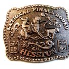 1985 Hesston National Finals Rodeo Calf Roping Belt Buckle
