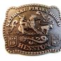 1985 Hesston National Finals Rodeo Calf Roping Belt Buckle