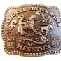 1985 Hesston National Finals Rodeo Calf Roping Belt Buckle