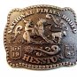 1985 Hesston National Finals Rodeo Calf Roping Belt Buckle