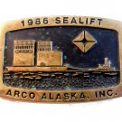 1986 SeaLift Arco Alaska, Inc. Belt Buckle by Anacortes Brass Works