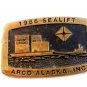 1986 SeaLift Arco Alaska, Inc. Belt Buckle by Anacortes Brass Works