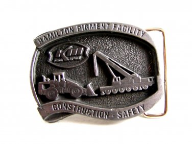 Made in USA Hamilton Pigment Facility Kerr McGee Belt Buckle 12022013