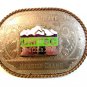 1976 Denver Metro Trap & Skeet Club DMTSC Belt Buckle Signed R&R