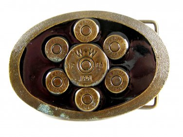 W W Super 44 Rem Mag Belt Buckle by Classic Productions