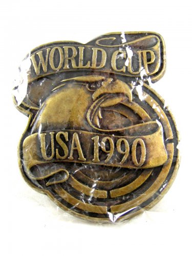Mint In Plastic USA 1990 World Cup Belt Buckle 82014