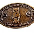 D. Q. Wise & Co Inc. Owl Belt Buckle by C. J. Enterprises Tulsa OK