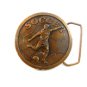 1978 Indiana Metal Craft Soccer Brass Belt Buckle