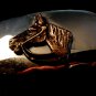 Horse belt buckle two tone