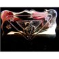 Bronco riding belt buckle with star design
