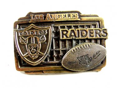 Official NFL Los Angeles Raiders Belt Buckle by Great American Products 82614