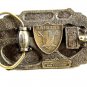 Official NFL Los Angeles Raiders Belt Buckle by Great American Products 82614