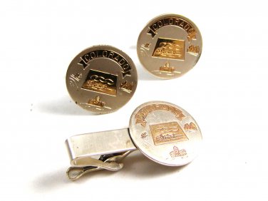 Colorado Wagon Train State Capital Cufflinks & Tie Clasp 22614