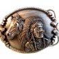 1990 Siskiyou Chief Joseph Belt Buckle Made in USA