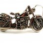 Unmarked Silvertone Motorcycle Belt Buckle 12052013