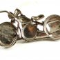 Unmarked Silvertone Motorcycle Belt Buckle 12052013