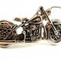 Unmarked Silvertone Motorcycle Belt Buckle 12052013