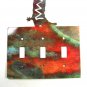 Cowboy Boot Triple Light Switch Plate Steel Images USA 51415