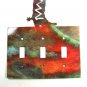 Cowboy Boot Triple Light Switch Plate Steel Images USA 51415