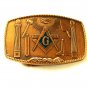 1981 Masonic Bronze Belt Buckle by Harry Klitzner