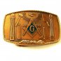 1981 Masonic Bronze Belt Buckle by Harry Klitzner