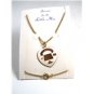 Colorado Wagon Train State Capital Heart Necklace 22614