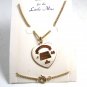 Colorado Wagon Train State Capital Heart Necklace 22614