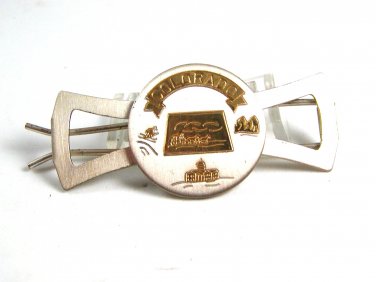 Colorado Wagon Train State Capital Barrette 22614