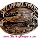 1990 Steamboat Days Burlington Iowa Belt Buckle Limited Edition by Siskiyou