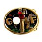 1982 Baseball Enameled Belt Buckle 51514 Great American Buckle Co.
