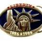 Statue of LIBERTY 1886 * 1986 Enameled Belt Buckle Made In USA 092914