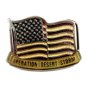American Flag Operation Desert Storm Belt Buckle 5714 Made in USA