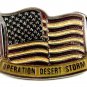 American Flag Operation Desert Storm Belt Buckle 5714 Made in USA