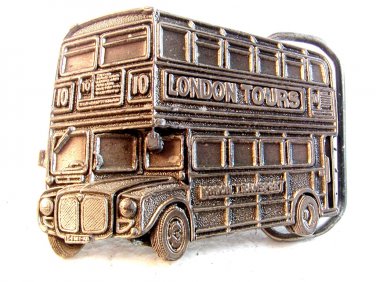 1995 London Tours Double Decker Bus Belt Buckle