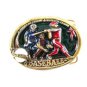 1982 Baseball Player Enameled Belt Buckle 51514 Great American Buckle Co.