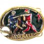 1982 Baseball Player Enameled Belt Buckle 51514 Great American Buckle Co.