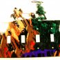 Rodeo Cowboys Calf Roping Quadruple Light Switch Plate Steel Images USA 51215