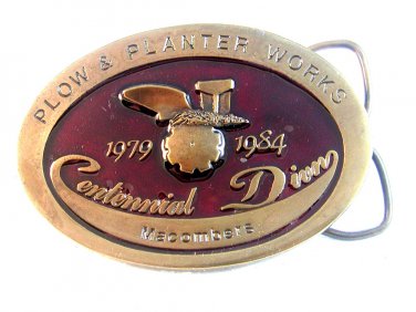 1984 John Deere Plow & Planter Works Centenniel Belt Buckle