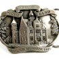 West Bend Wisconsin Belt Buckle Marked PROOF By Reward West Bend Inc