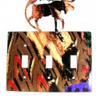 Moose & Mountain Triple Light Switch Plate by Steel Images Made In USA 6215uu