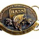 BASS Bass Anglers Sportsman Society Life Member Belt Buckle Made USA 82614