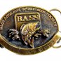 BASS Bass Anglers Sportsman Society Life Member Belt Buckle Made USA 82614