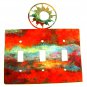 Shining Sun Triple Light Switch Plate by Steel Images Made In USA 52815