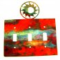 Shining Sun Triple Light Switch Plate by Steel Images Made In USA 52815