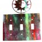 Shining Sun Triple Light Switch Plate by Steel Images Made In USA 52815V