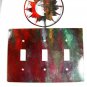 Shining Sun Triple Light Switch Plate by Steel Images Made In USA 52815V