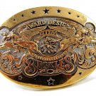 Commemorative 1972 - 1982 10th ANNIVERSARY Brass Belt Buckle By ADM 121216