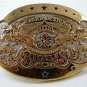 Commemorative 1972 - 1982 10th ANNIVERSARY Brass Belt Buckle By ADM 121216