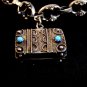 Vintage Etruscan 800 Silver Charm Bracelet & 5 Charms 008617
