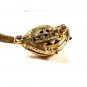 Goldtone Silvertone Rhinestones Bird Dove Brooch by Nettie Rosenstein 9715